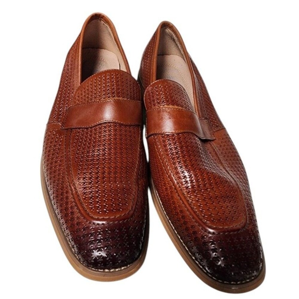 Stacy Adams Belfair Moc Toe Penny Loafer Brown Ombre Size 11.5